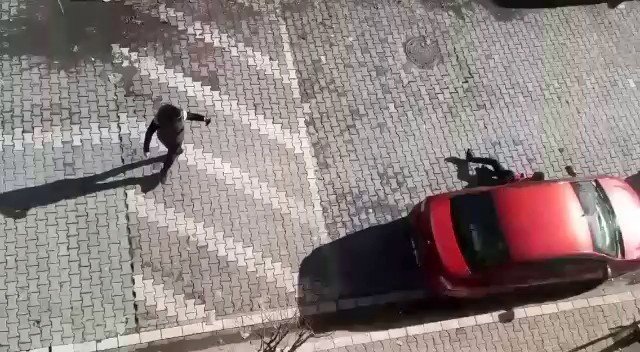 Silahla yaralanma olayında şoke eden görüntü