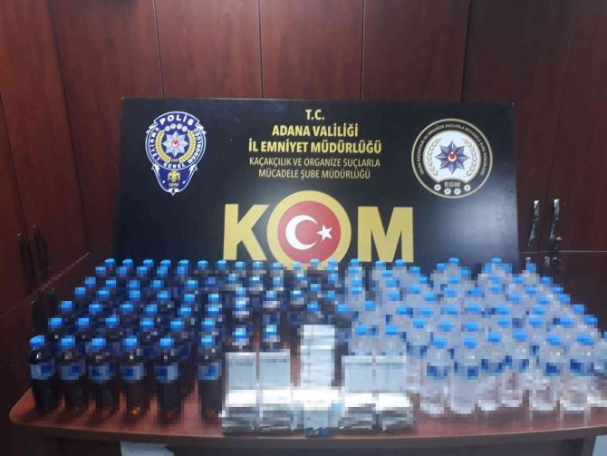 Adana’da sahte içki operasyonu