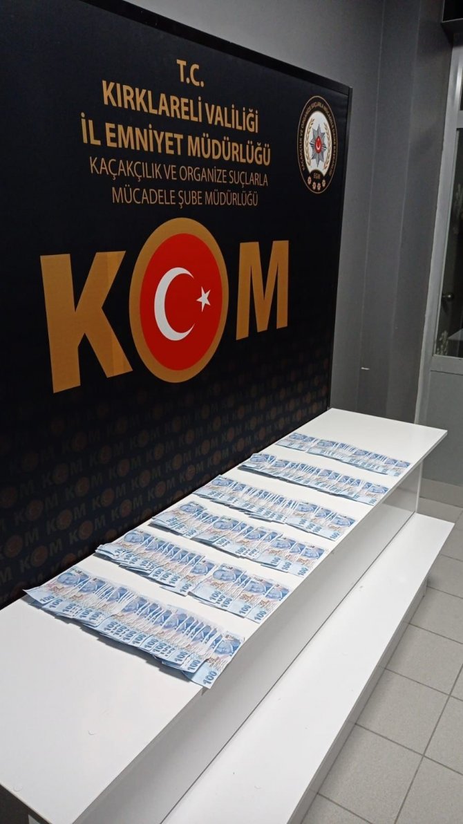 Kırklareli’de sahte para operasyonu