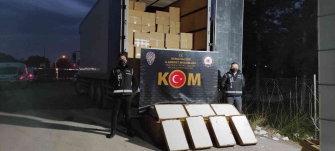 Kaçak sigara operasyonu; piyasa değeri 5 buçuk milyon