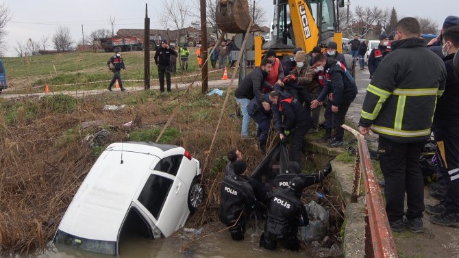 Kırklareli’de dereye uçan otomobil sürücüsü hayatını kaybetti