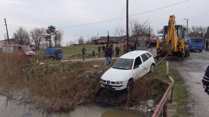 Kırklareli’de dereye uçan otomobil sürücüsü hayatını kaybetti