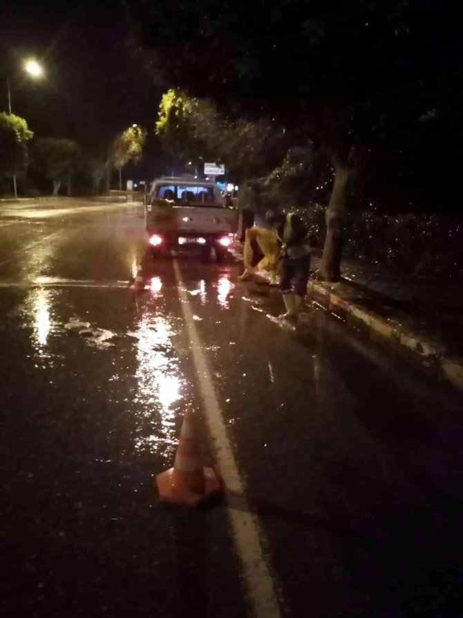 Şiddetli yağış heyelana sebep oldu