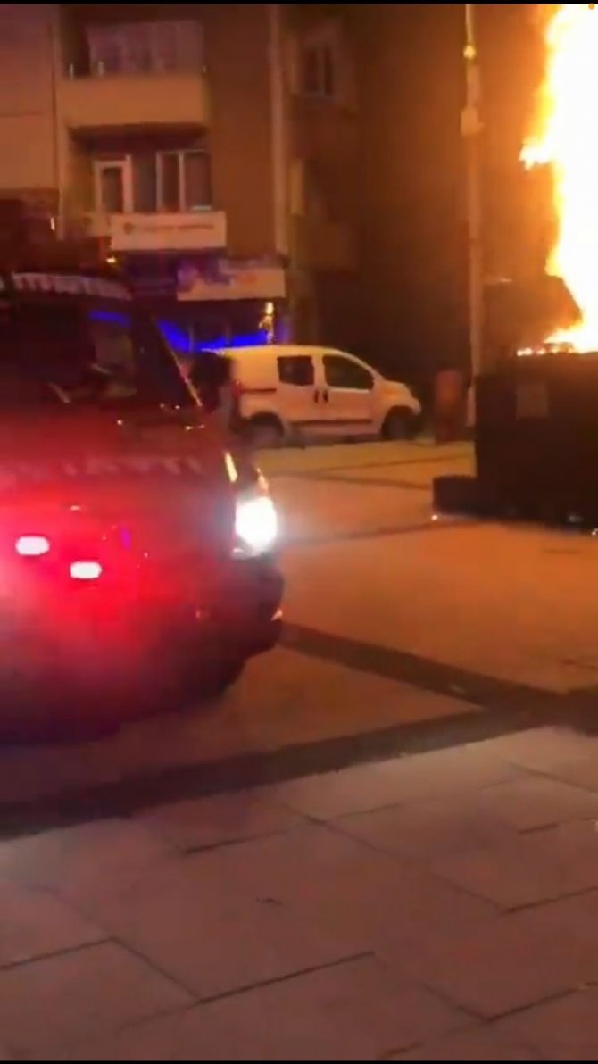 Adalet Anıtını ateşe veren 2 şüpheli gözaltına alındı