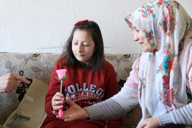 Konya'da engelli çocuklar asırlık geleneğin sevincini evlerinde yaşadı