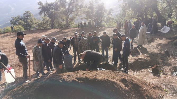 Fas’ta düştüğü kuyuda hayatını kaybeden Rayan son yolculuğuna uğurlandı