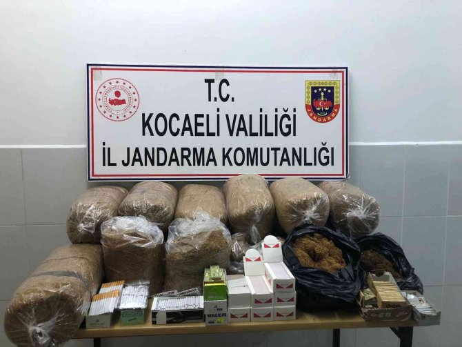 Kaçak sigara operasyonunda 76 kilo tütün ele geçirildi