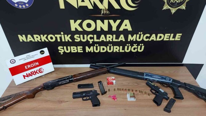 Konya’da durdurulan araçtan 48 kilo 950 gram uyuşturucu çıktı