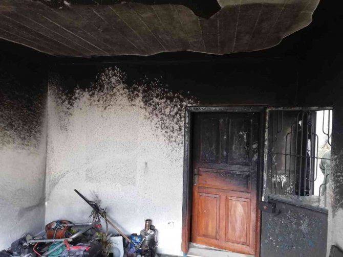 Soba külü yangın çıkardı