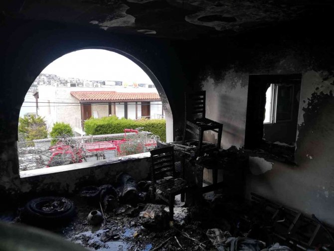 Soba külü yangın çıkardı