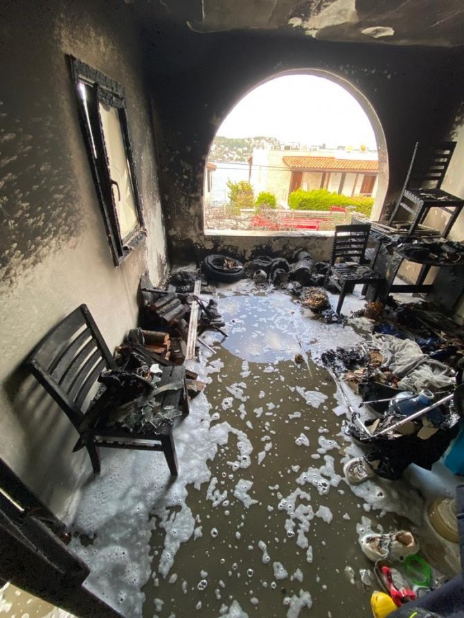 Soba külü yangın çıkardı