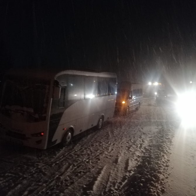 Antalya-Konya karayolu sadece otobüslere kontrollü şekilde açıldı