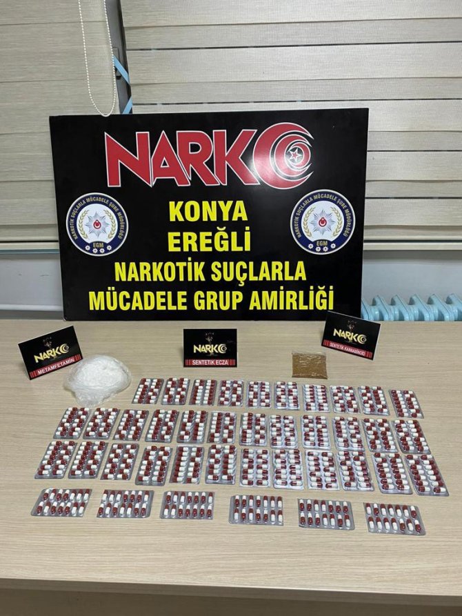 Şüphe üzerine durdurulan araçtan uyuşturucu çıktı