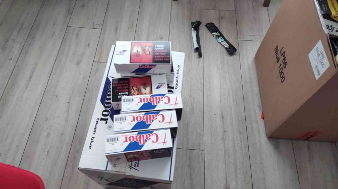 Evinde kaçak sigara dolumu yapan şahıs suçüstü yakalandı