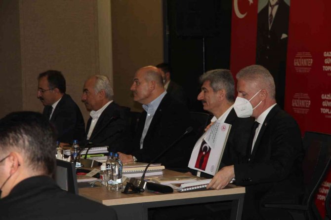 Bakan Soylu Gaziantep’te güvenlik toplantısına katıldı