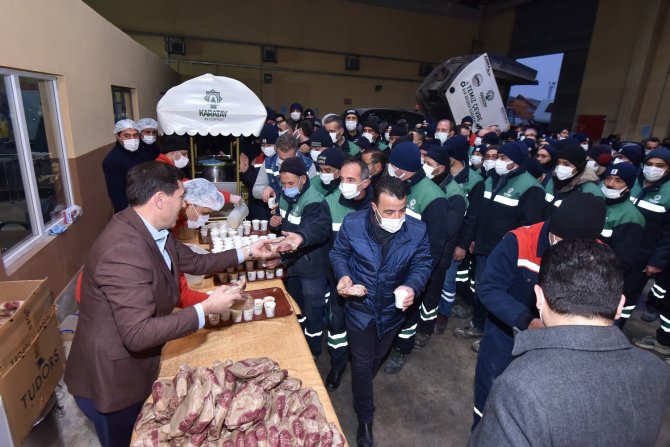 Başkan Hasan Kılca, belediye işçileriyle bir araya geldi