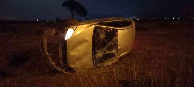 Aydın’da otomobil araziye uçtu: 1 yaralı