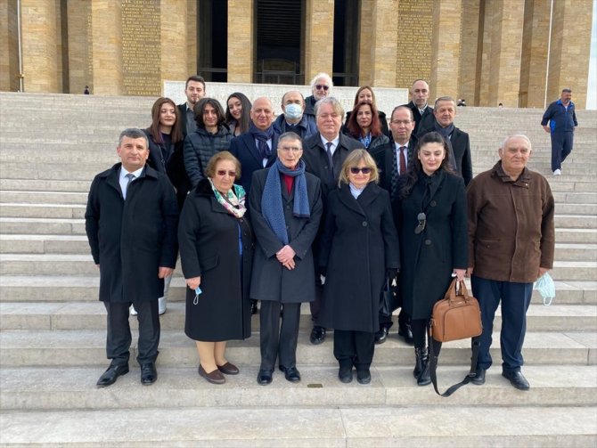 Nobel ödüllü Aziz Sancar, Anıtkabir'i ziyaret etti