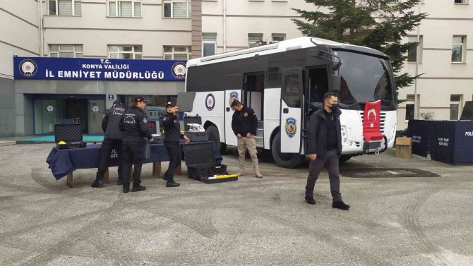 Konya Emniyeti suç ve suçlularla mücadelede bilim ve teknolojiden faydalanıyor