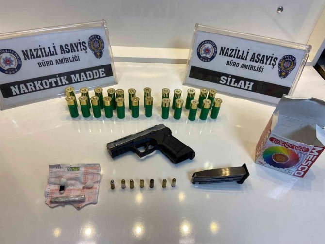 Dur ihtarına uymayan araçta yakalandı