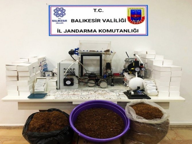 Jandarmadan kaçak tütün operasyonu