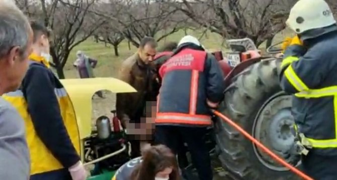 Kayısı bahçesindeki kazada öldü