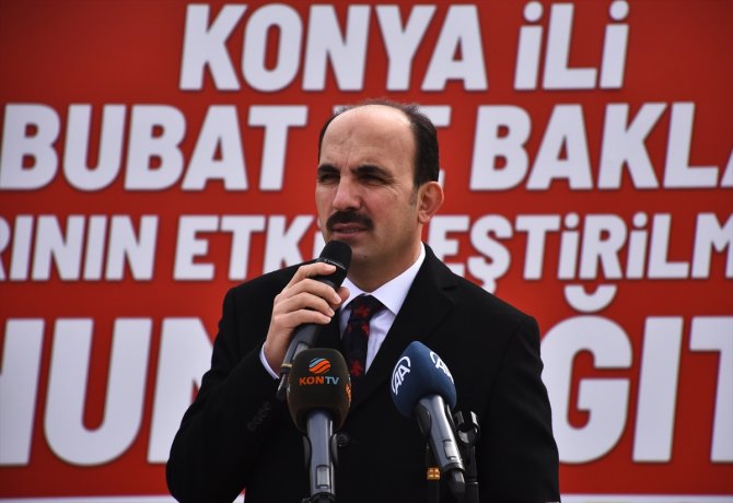 Konya'da yürütülen projeyle çiftçiye arpa, mercimek ve nohut tohumu dağıtıldı