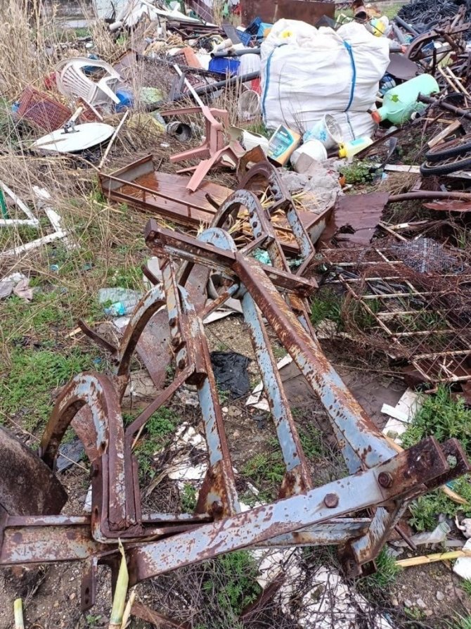 Çalınan tarım aletleri jandarma tarafından bulundu