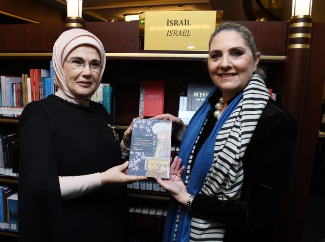 Emine Erdoğan ile Michal Herzog, Ankara’da sergi açılışı yaptı