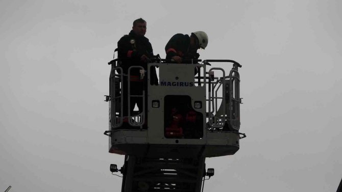 Baca yangını paniğe neden oldu