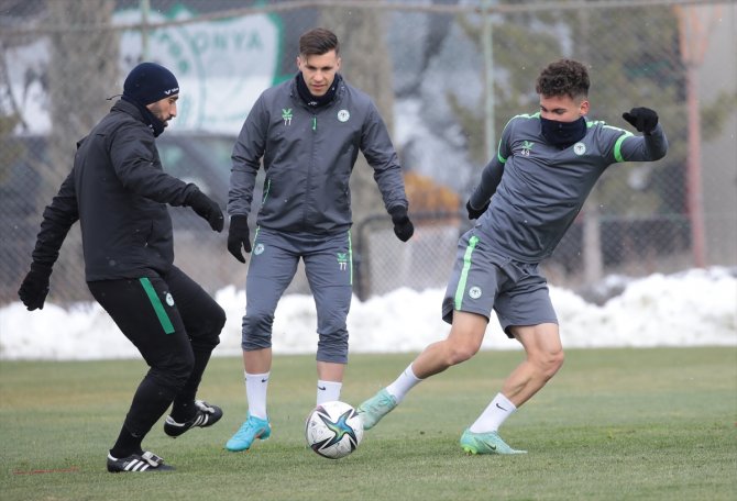Konyaspor, Kayserispor maçı hazırlıklarına devam etti