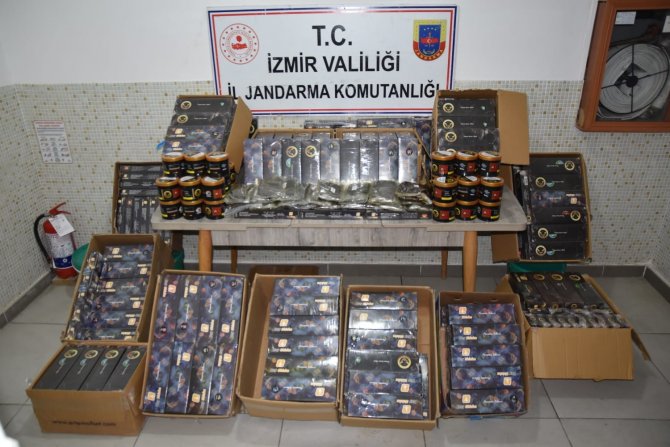 350 kilogram kaçak nargile tütünü ele geçirildi