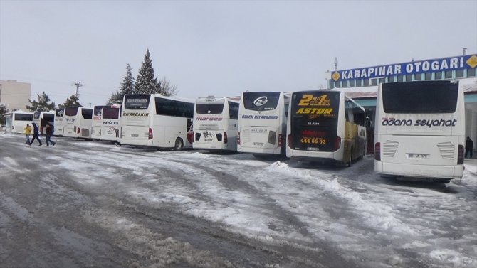 Karapınar'da yolda mahsur kalanlara çorba ikramı