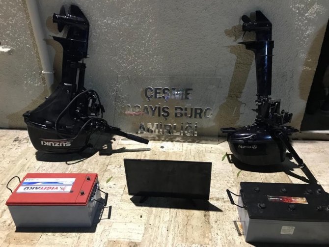 Teknelerden hırsızlık yapan zanlılar yakalandı