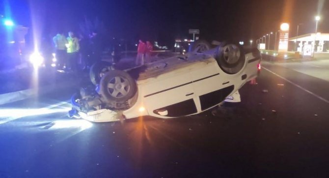 Manisa’da otomobil takla attı: 1 ölü, 3 yaralı