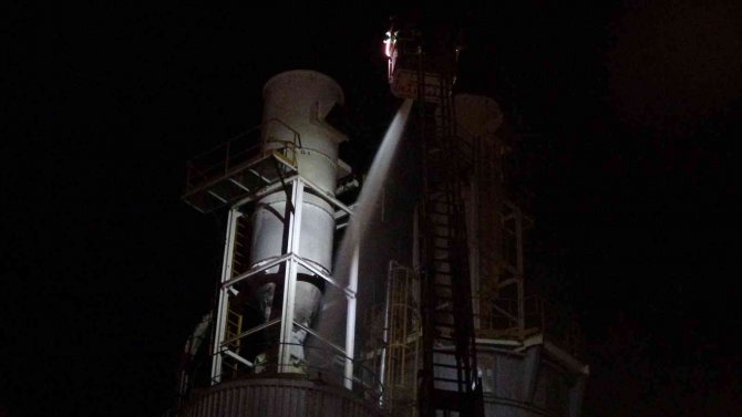 Ağaç fabrikasında yangın