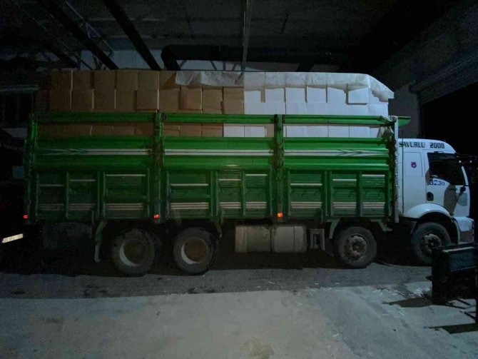 Milyonluk kaçak sigara operasyonu