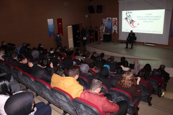 Yunak'ta İstiklal Marşı'nın kabulünün 101. yılını kutlandı