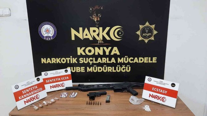 Konya'da zehir tacirlerinin uyuşturucuyu sakladıkları yer şok etti!