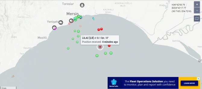 Ayçiçeği yüklü ilk gemi Mersin’e ulaştı