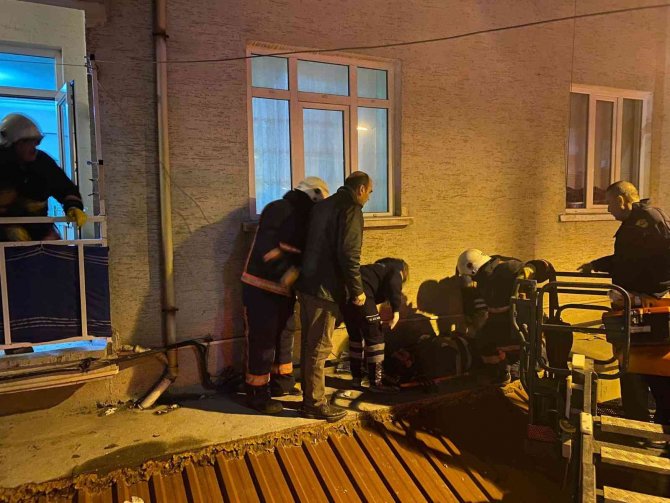 Yangın paniği az daha canından ediyordu