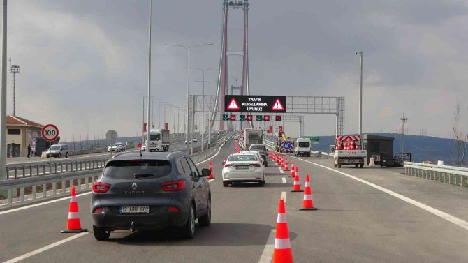 1915 Çanakkale Köprüsü’nde yoğun trafik