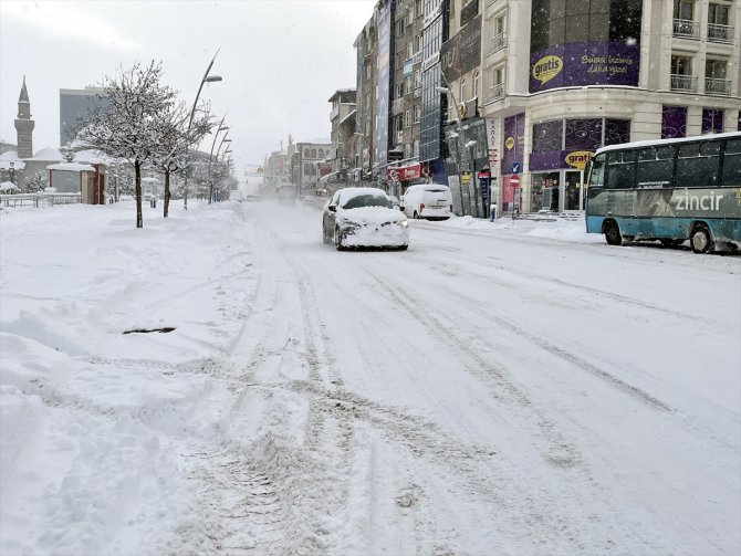 Doğu Anadolu'da ilkbaharda yoğun kar etkili oldu