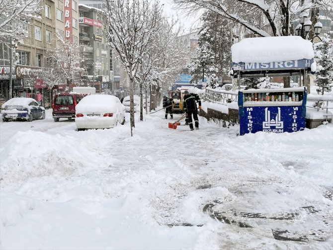 Doğu Anadolu'da ilkbaharda yoğun kar etkili oldu