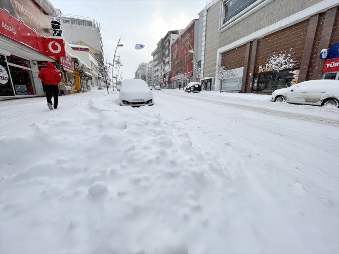 Doğu Anadolu'da ilkbaharda yoğun kar etkili oldu