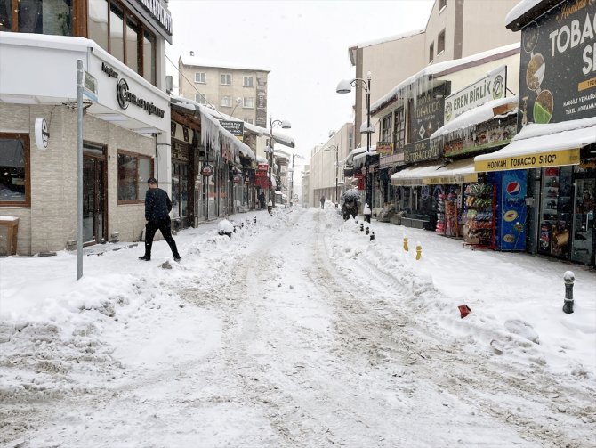 Doğu Anadolu'da ilkbaharda yoğun kar etkili oldu