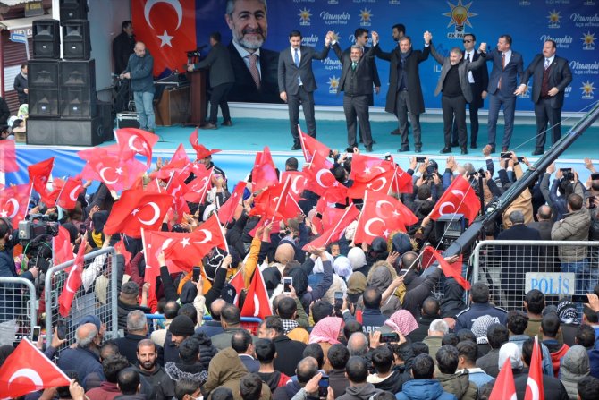 Hazine ve Maliye Bakanı Nebati, Viranşehir'de mitingde konuştu