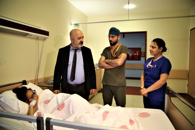 Atletizm müsabakasında bayılması hayatını kurtardı