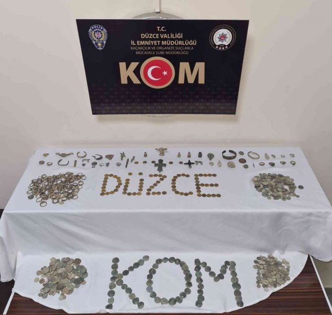 Düzce’de tarihi eser operasyonu: 1 gözaltı