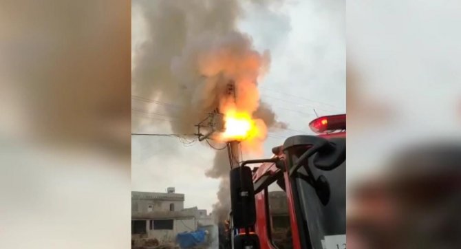 Trafo yangını korkuttu